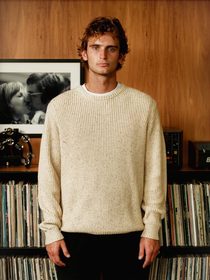 Jack Sacks cream knit look